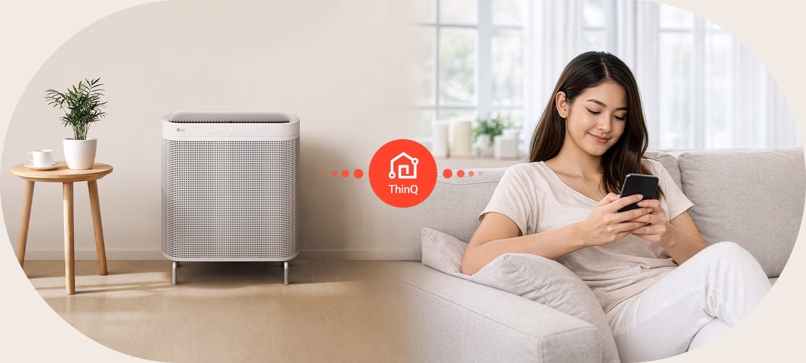 Smart living begins with LG ThinQ™