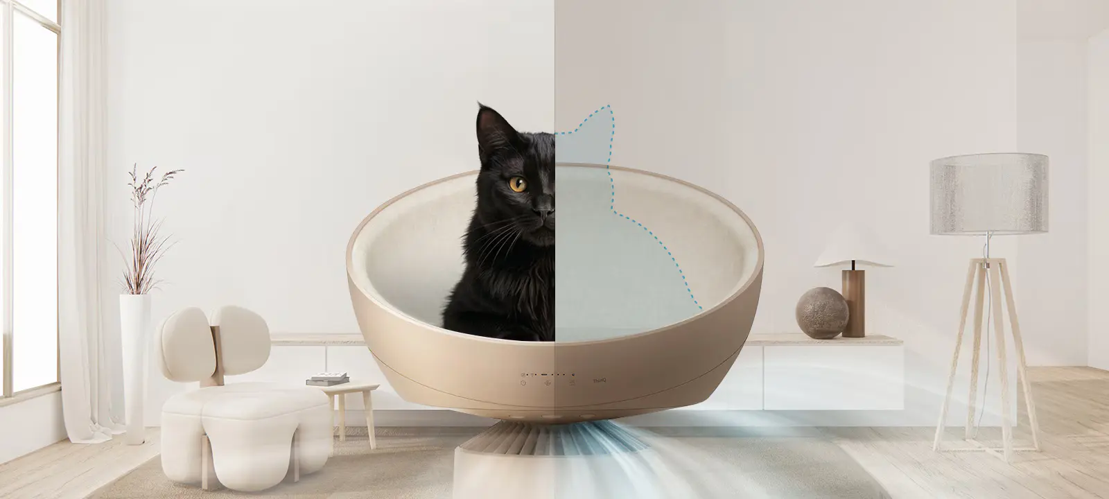 Kuat apabila diperlukan, senyap untuk kucing anda
