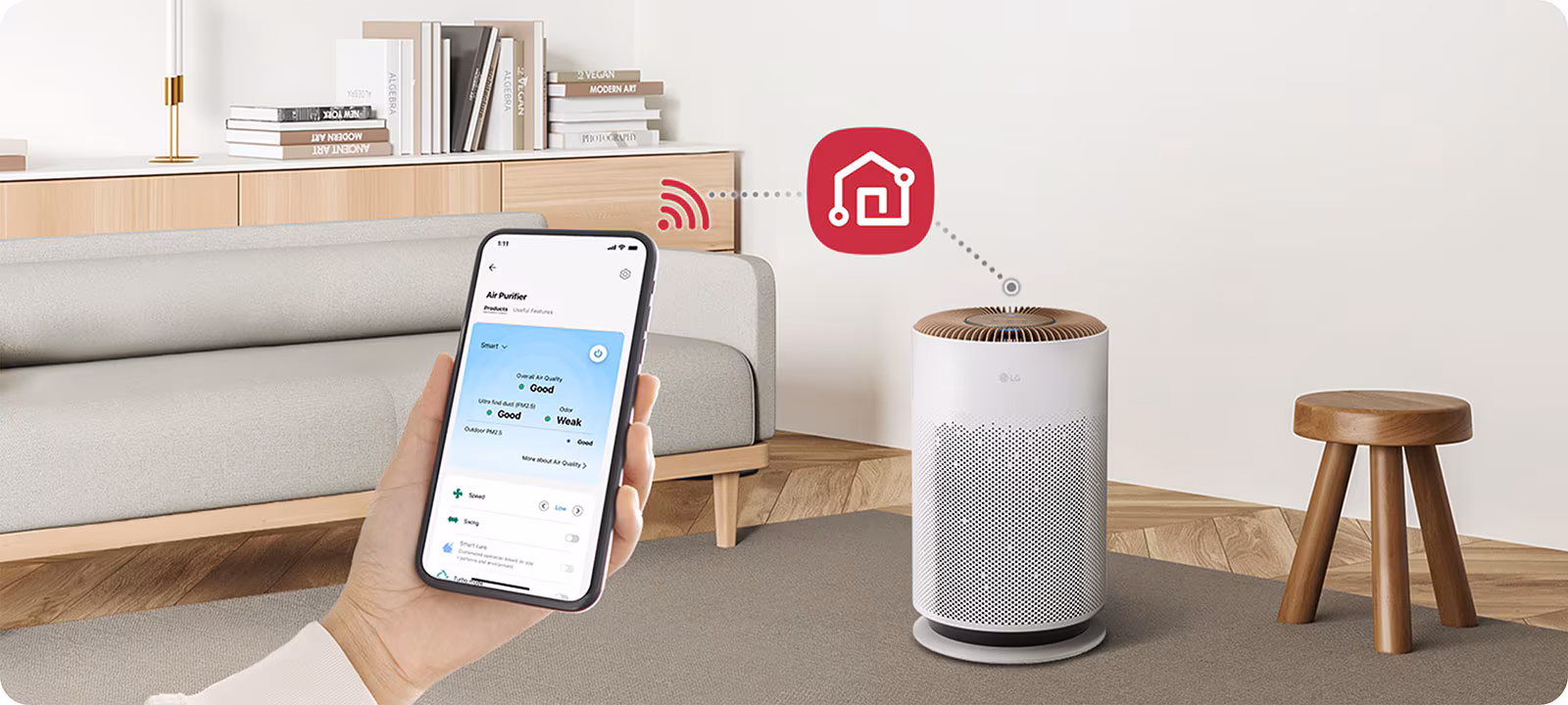 Smart living begins with LG ThinQ™