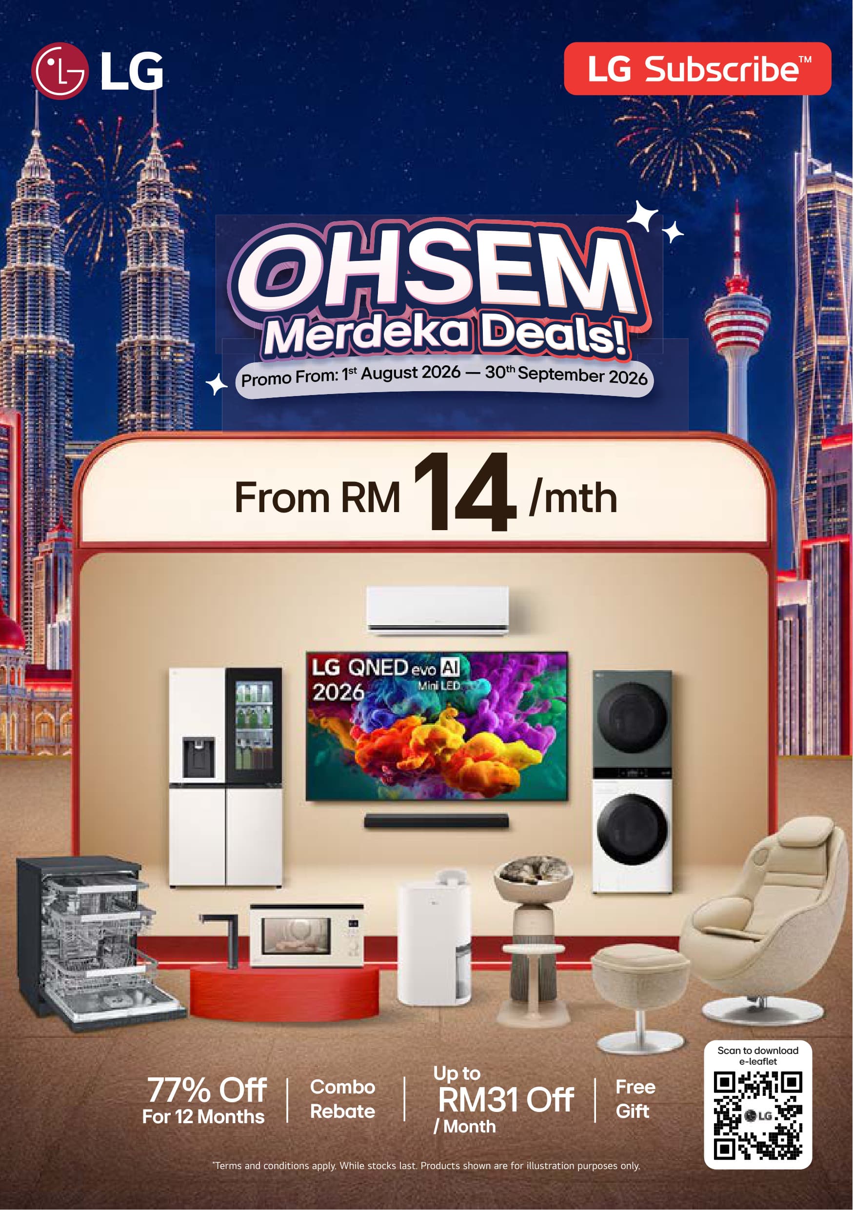 LG Ohsem Merdeka Deals 2026 - Subscriptions from RM14/month & Up to 77% OFF